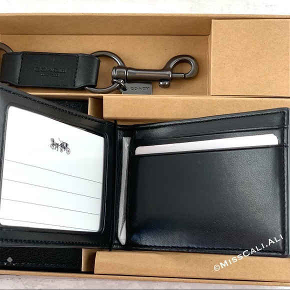 COACH 3-in-1 Men’s Boxed Set Wallet Card Case - Picture 8 of 15